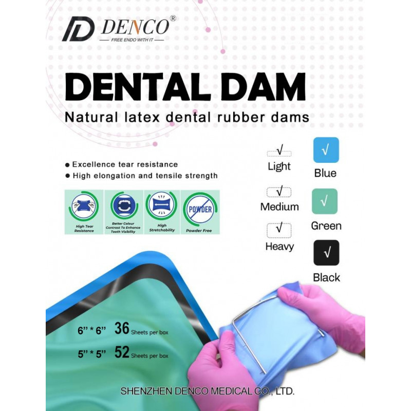 DENCO Dental Dam, 13x13cm